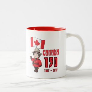 Canada 150 jaar Jubileum Tweekleurige Koffiemok