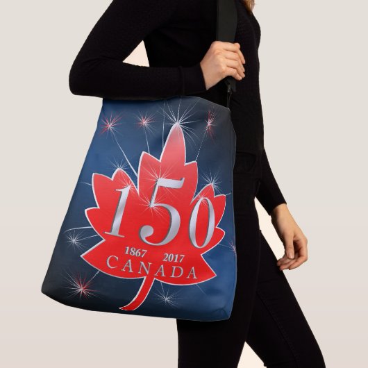 Canada 150-jarige feestdag crossbody tas (Dichtbij)