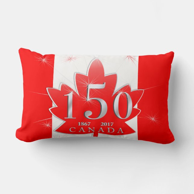 Canada 150-jarige feestdag kussen (Voorkant)