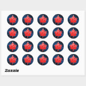 Canada 150-jarige feestdag ronde sticker (Vel)
