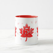 Canada 150 Red Maple Leaf Fireworks Mok (Midden)