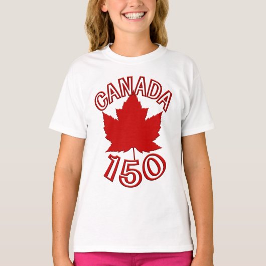 Canada 150 Shirten Kind Canada 150 T-Shirts (Voorkant)