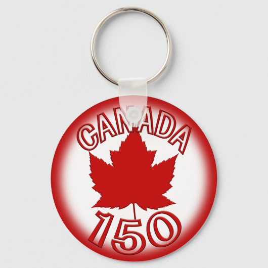Canada 150 Souvenir Sleutelhanger en Canada Maple (Voorkant)