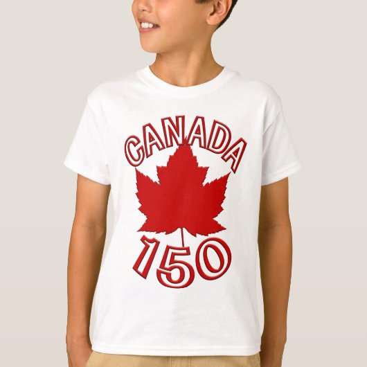 Canada 150 T-shirts pour enfants Canada 150 chemis (Devant)