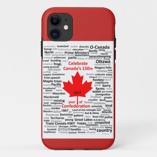Canada 150 telefoonafdekking Case-Mate iPhone case (Achterkant)