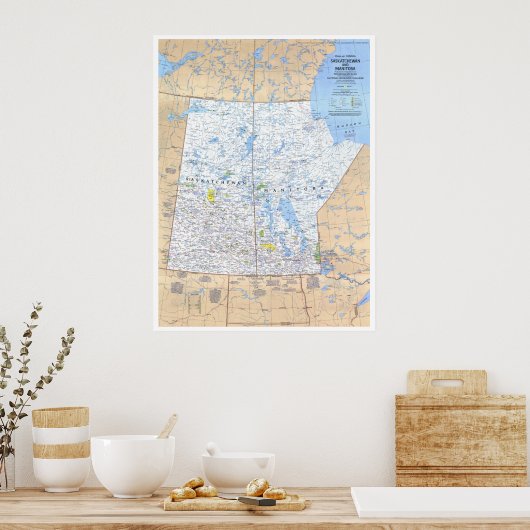 "Canada: 1979 Saskatchewan en Manitoba... Poster (Keuken)