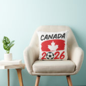 Canada 2026 Soccer Fan Design with Maple Leaf Kussen (Stoel)