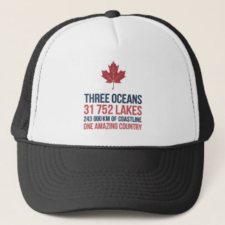 Canada 3 Oceanen 31752 Meren 243000km kustlijn Trucker Pet