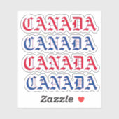 CANADA (4) STICKER (Vel)