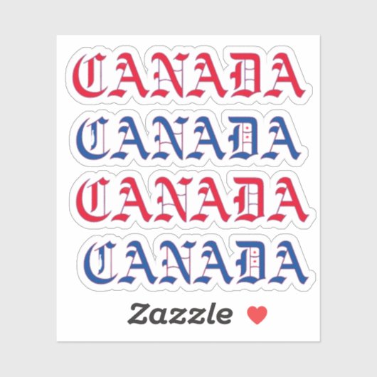 CANADA (4) STICKER (Vel)