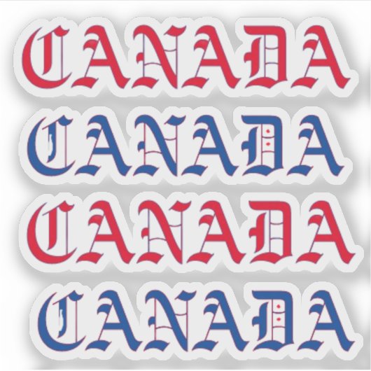 CANADA (4) STICKER (Voorkant)
