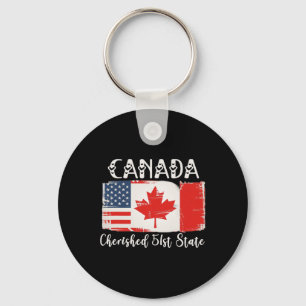 Canada 51e staat Trump Canada Amerikaanse staat Fu Sleutelhanger
