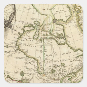 Canada 5 vierkante sticker