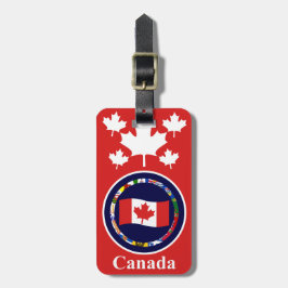 Canada 6 Bagagelabel (voeg je adres op achterzijde