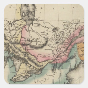 Canada 8 vierkante sticker