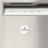 Canada aangepaste tekst met rode esdoornblad minim magneet (Insitu (Vaatwasser))
