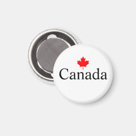 Canada aangepaste tekst met rode esdoornblad minim magneet