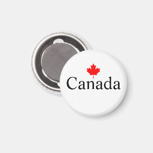 Canada aangepaste tekst met rode esdoornblad minim magneet