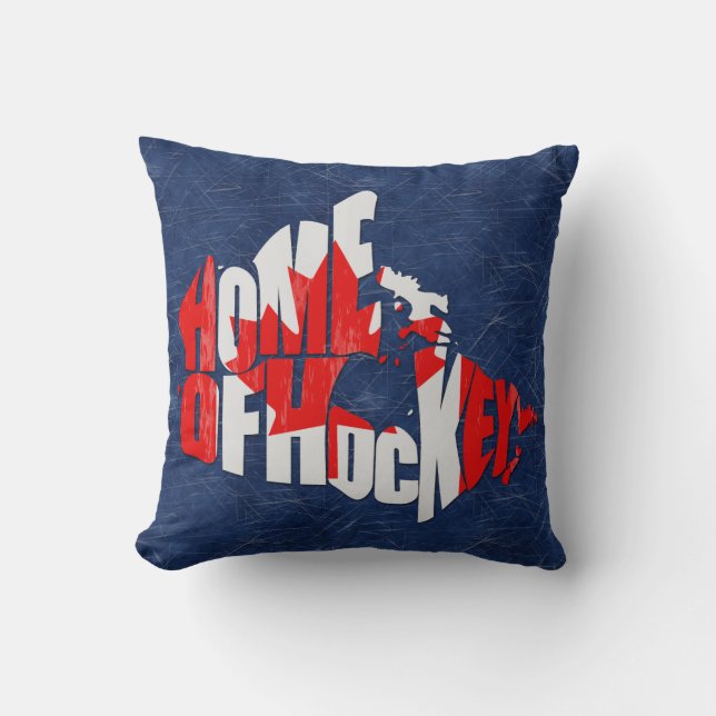 Canada Accueil du Coussin de hockey Nom et numéro  (Recto)