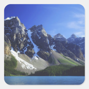 Canada, Alberta, Banff National Park, Moraine Vierkante Sticker
