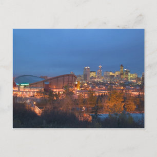 Canada, Alberta, Calgary: Stadsgezicht vanaf 4 Briefkaart