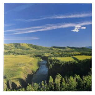 Canada, Alberta, De Highwood rivier langs de Tegeltje