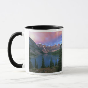 Canada, Alberta, Lake Moraine bij zonsopgang, Banf Mok