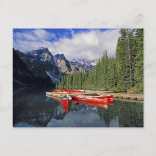 Canada, Alberta, Moraine Lake. Het glasheldere Briefkaart