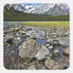 Canada, Alberta, Rocky Mountains, Banff Nationaal Vierkante Sticker