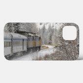 Canada, Alberta. Sneeuwtrein VIA Rail tussen Case-Mate iPhone Case (Achterkant (horizontaal))
