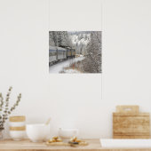 Canada, Alberta. Sneeuwtrein VIA Rail tussen Poster (Keuken)