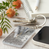 Canada, Alberta. Sneeuwtrein VIA Rail tussen Sleutelhanger (Voorkant Rechts)