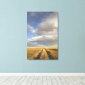 Canada, Alberta, stand-off: landschap met Canvas Afdruk (Insitu (Houten vloer))