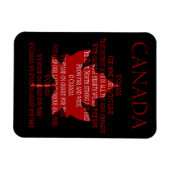Canada Anthem Fridge Magnet Custom Canada Magnets Magneet (Horizontaal)