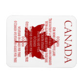 Canada Anthem Fridge Magnet Custom Canada Magnets Magneet (Horizontaal)