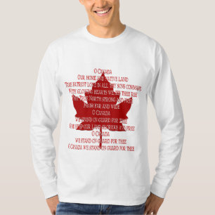 Canada Anthem Shirt Souvenir Canada Shirten Gifts