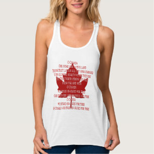Canada Anthem Women's Tanktop Canada Souvenir Top