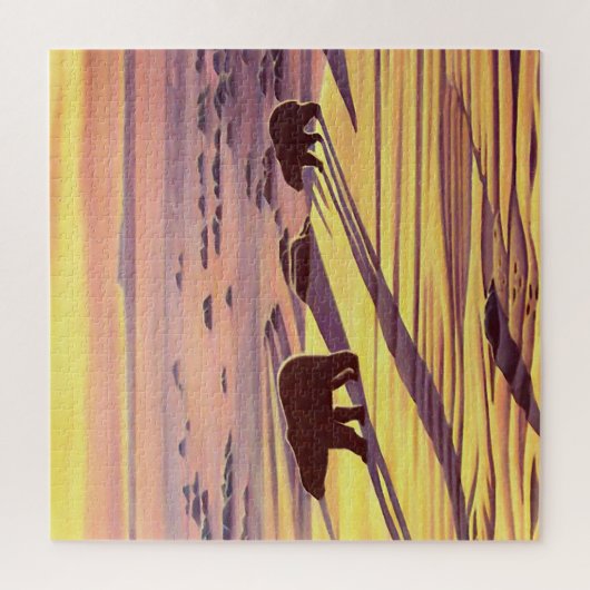 Canada Art Puzzles - Polar Beer Landscape Puzzels (Verticaal)