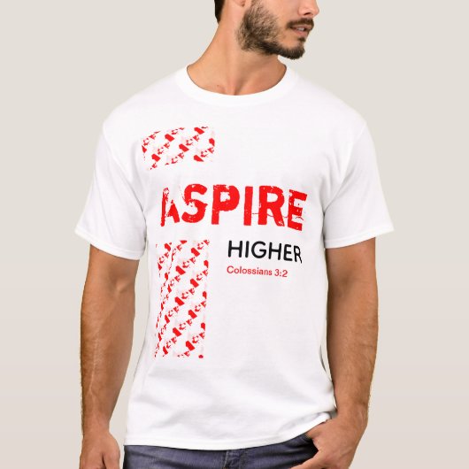 Canada ASPIRE HOGER Christelijke scripts T-shirt (Voorkant)