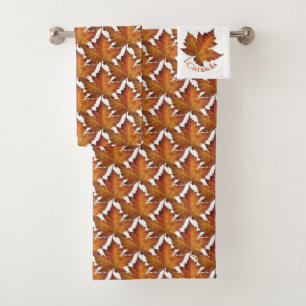Canada Bad Handdoekenset Canada Esdoornblad Handdo Handdoek