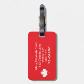 Canada Bagagelabel (Achterkant verticaal)