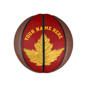 Canada Basketball Custom Canada Maple Leaf Gifts Basketbal