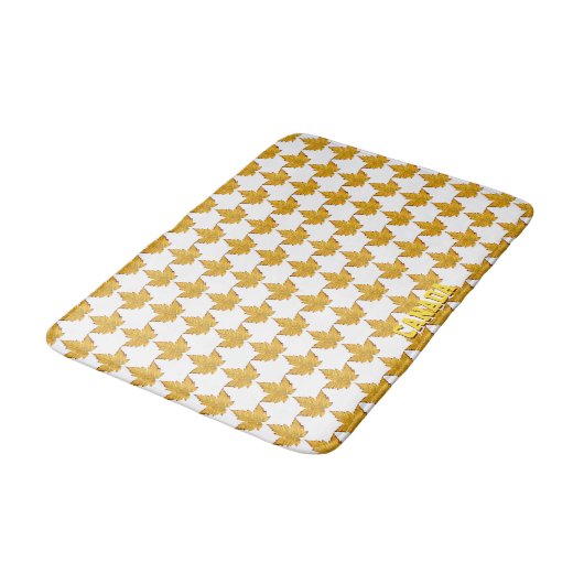 Canada Bath Mat Personalized Canada Souvenir Decor (Gekanteld)