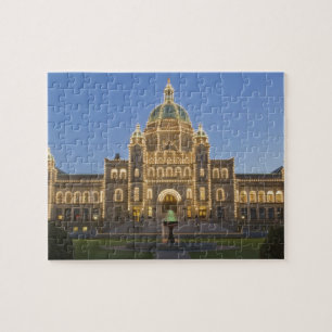 Canada, BC, Victoria, BC Wetgeversgebouw op Legpuzzel