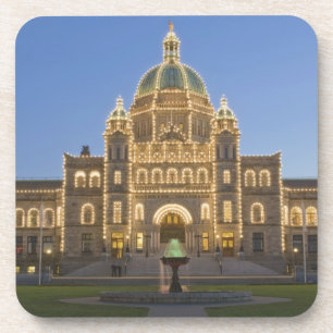 Canada, BC, Victoria, BC-wetgevingsgebouw bij Bier Onderzetter