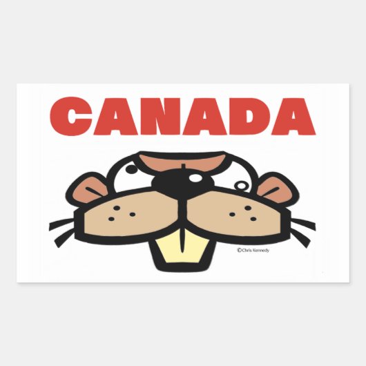Canada Beaver Sticker (Voorkant)