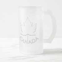 Canada Beer Mok Canada Maple Leaf Souvenir Glasses