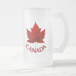 Canada Beer Mok Canada Maple Leaf Souvenir Glasses