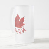 Canada Beer Mok Canada Maple Leaf Souvenir Glasses (Voorkant links)
