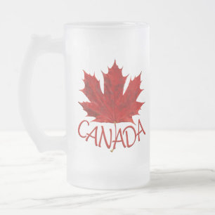 Canada Beer Mok Canada Maple Leaf Souvenir Glasses